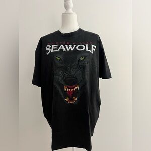Vintage Hunter Killer Seawolf Black T-Shirt Power Pro by Oneita 100% Cotton XL